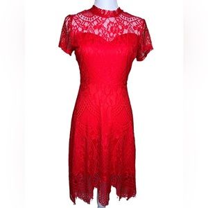 NWT Beautiful Red Lace Dress by Francesca’s